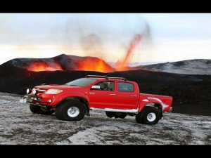 Toyota Hilux Iceland Volcano